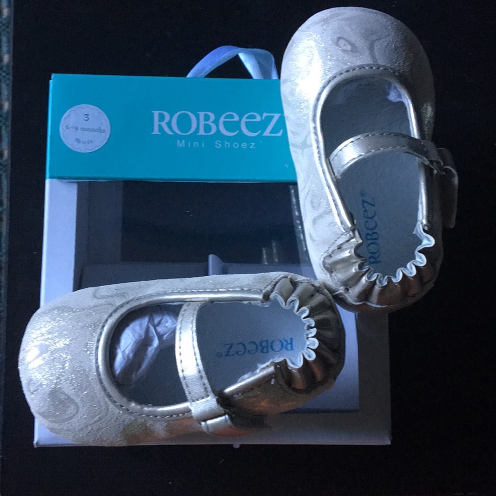 Robeez Mini Shoes Mary Janes All Leather Uppers